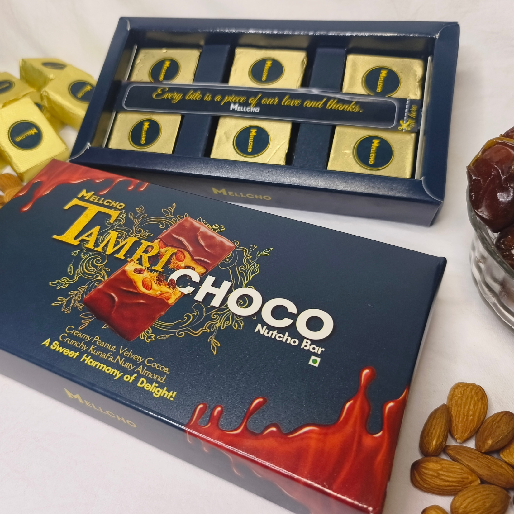 Mellcho TamriChoco Nutcho Bar & Chocolate Dates Combo